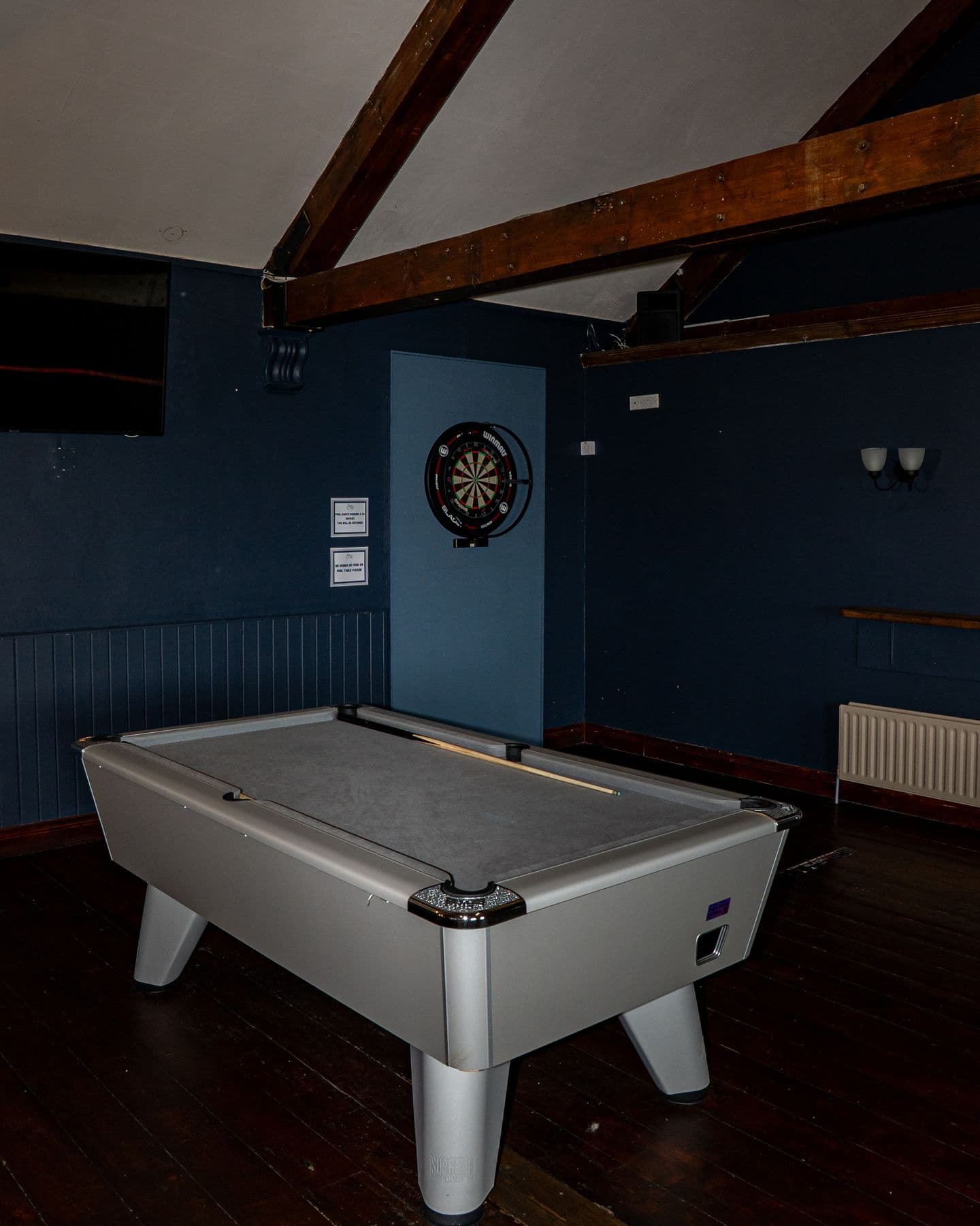 The pool room
